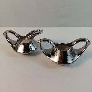 Vintage China Pearl Company 22 Kt. Platinum Rose Cream And Sugar Set